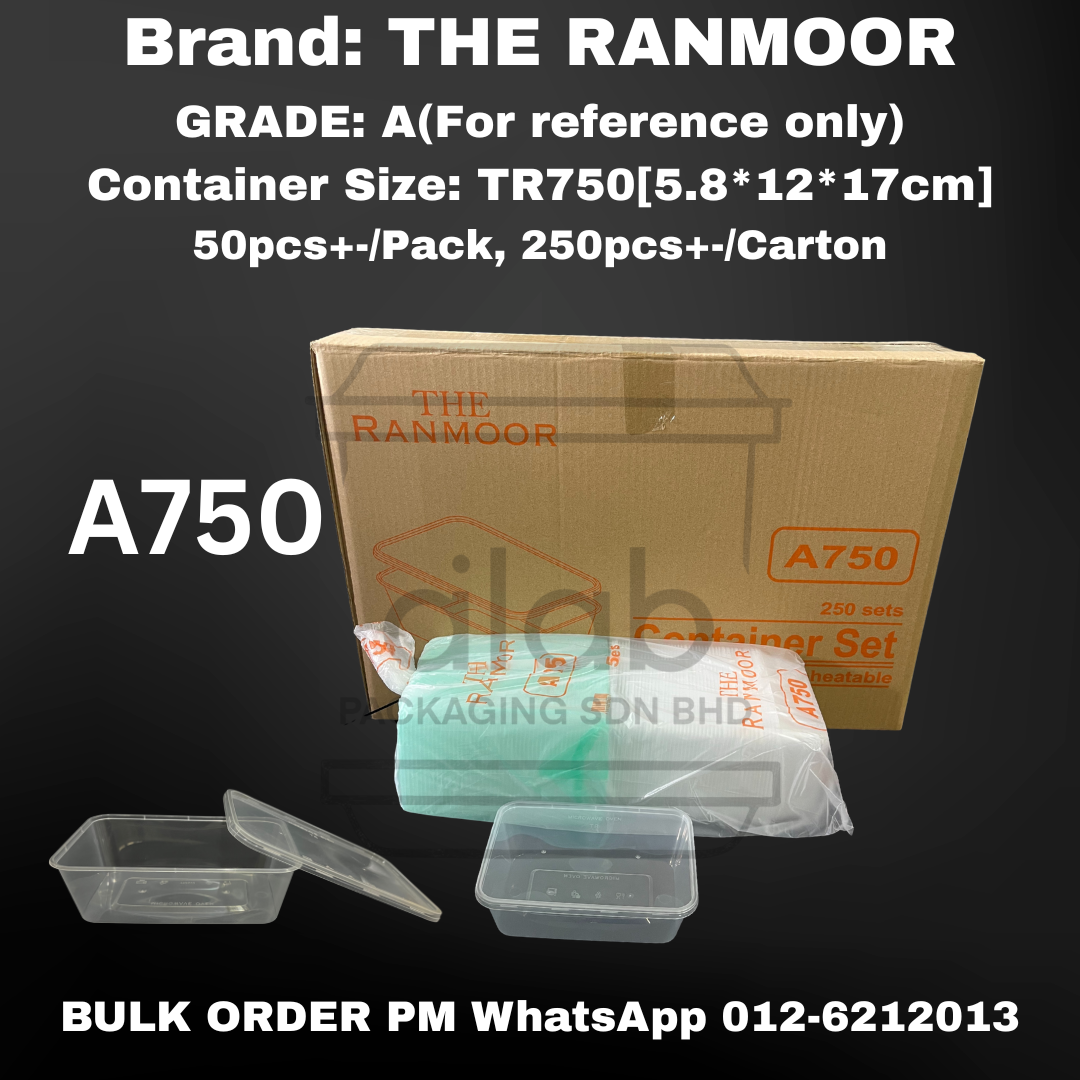 A750 The Ranmoor PP Plastic Containers 丨Ready stock working day ship out 24hours