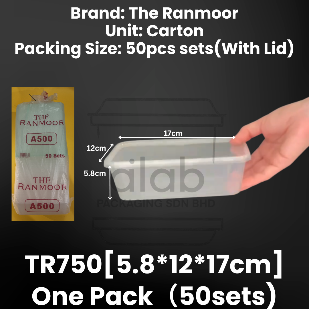 A750 The Ranmoor PP Plastic Containers 丨Ready stock working day ship out 24hours