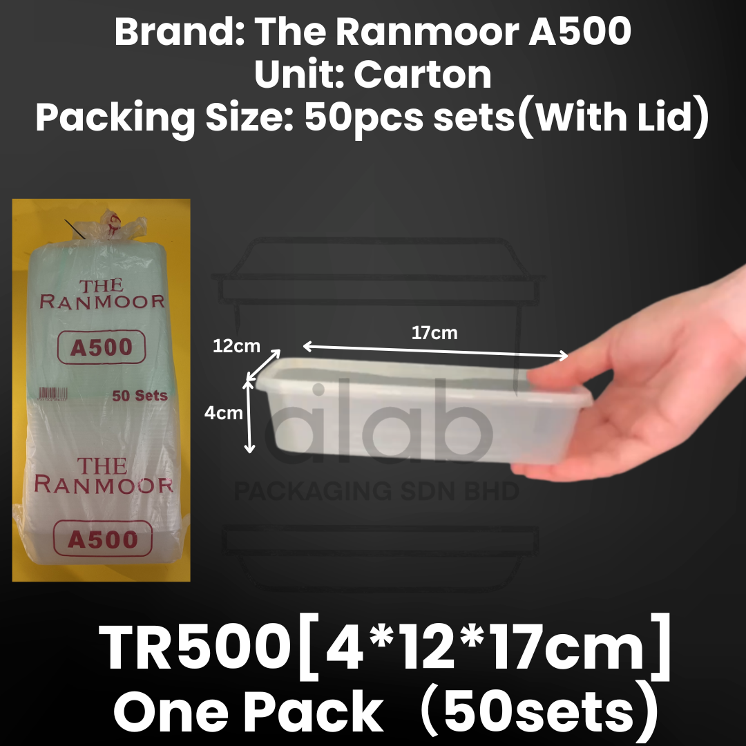 A500 The Ranmoor PP Plastic Containers 丨Ready stock working day ship out 24hours