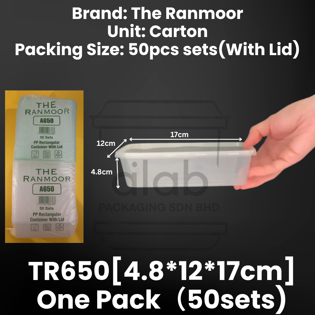 A650 The Ranmoor PP Plastic Containers 丨Ready stock working day ship out 24hours
